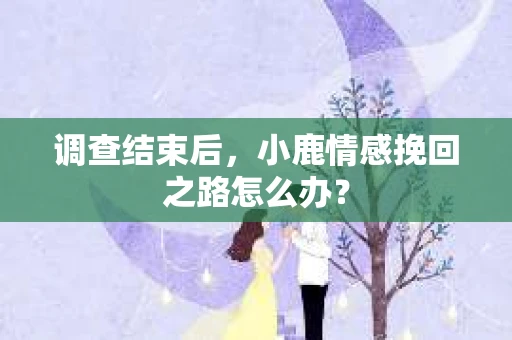 调查结束后，小鹿情感挽回之路怎么办？