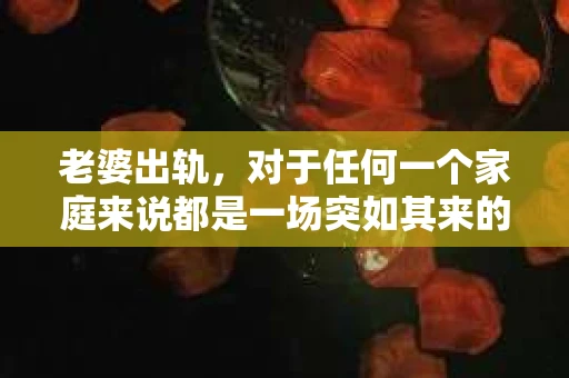 老婆出轨，对于任何一个家庭来说都是一场突如其来的风暴。面对这样的困境，如何挽回婚姻，重拾家庭的和谐，成为了许多人迫切想要了解的问题。今天，我们就来聊聊这个敏感而现实的话题——老婆出轨最好的挽回办法。