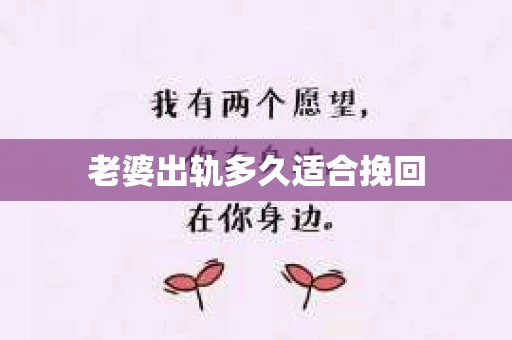 老婆出轨多久适合挽回