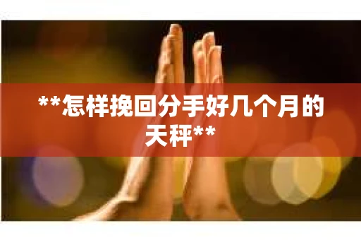 **怎样挽回分手好几个月的天秤**