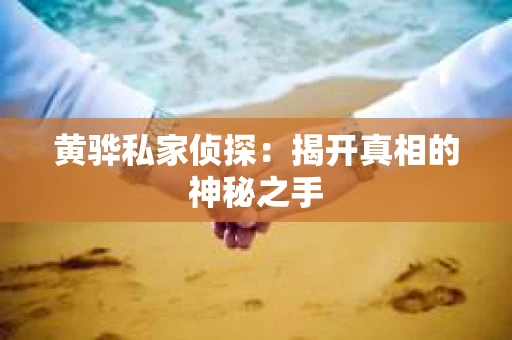 黄骅私家侦探：揭开真相的神秘之手
