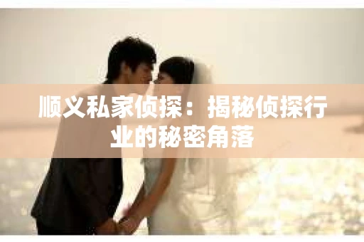 顺义私家侦探：揭秘侦探行业的秘密角落