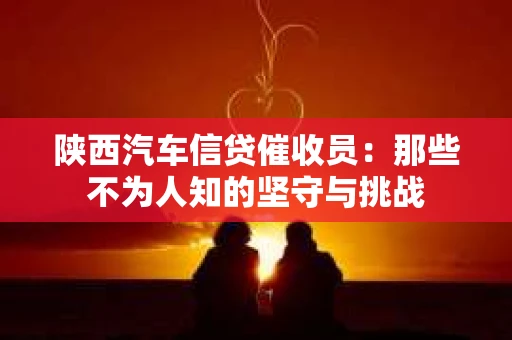 陕西汽车信贷催收员：那些不为人知的坚守与挑战