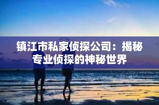 镇江市私家侦探公司：揭秘专业侦探的神秘世界