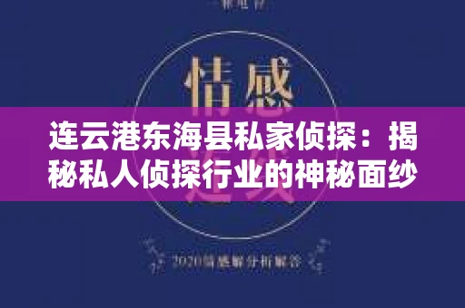 连云港东海县私家侦探：揭秘私人侦探行业的神秘面纱