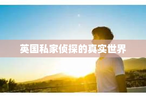 英国私家侦探的真实世界