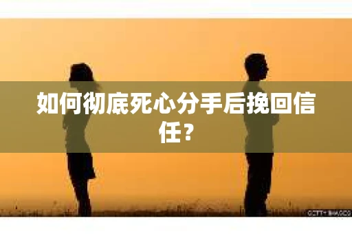 如何彻底死心分手后挽回信任? 如何彻底死心分手后挽回信任?