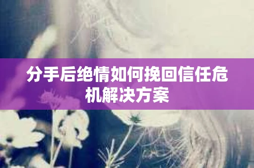 分手后绝情如何挽回信任危机解决方案