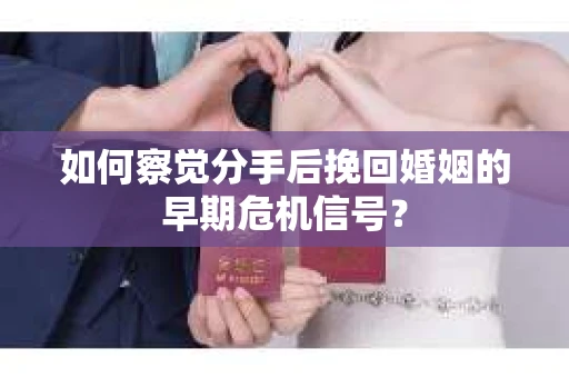 如何察觉分手后挽回婚姻的早期危机信号？