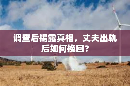 调查后揭露真相，丈夫出轨后如何挽回？