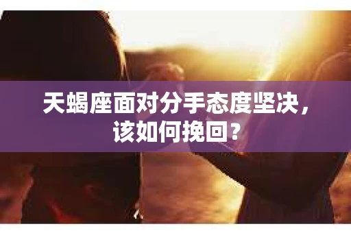 天蝎座面对分手态度坚决，该如何挽回？